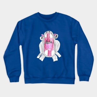 Hungry Hippo Kid Drawing Crewneck Sweatshirt